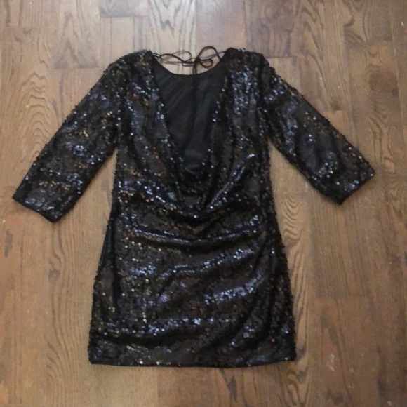 H&M Black Sequin Tunic/Dress - Picture 4 of 12